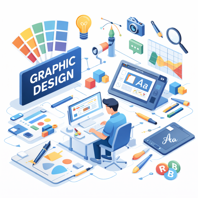Graphic design for healthcare practices focused on clear, professional visuals that support trust and patient engagement