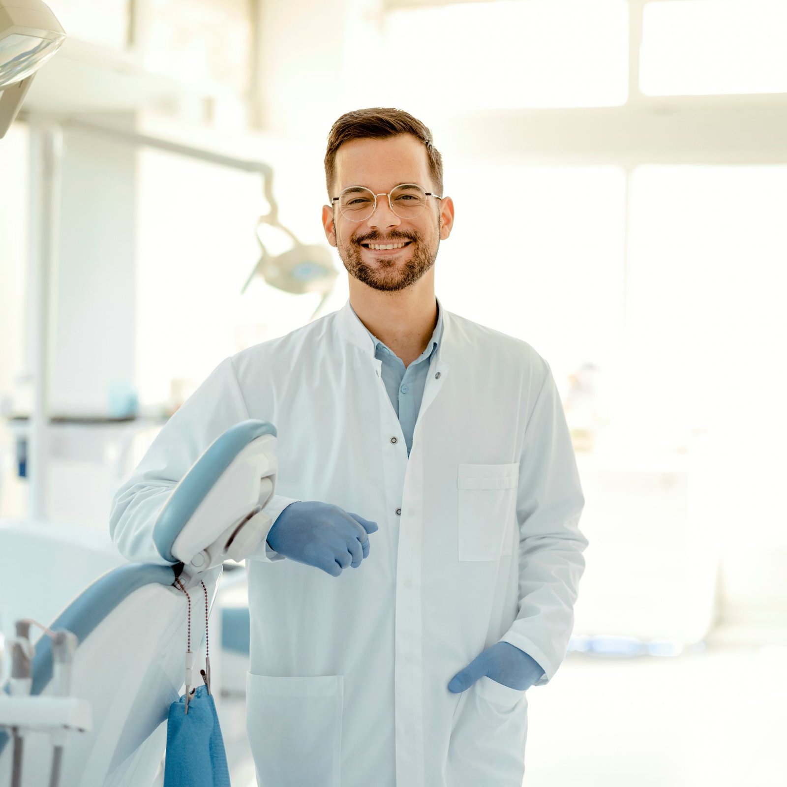 Dentist consulting with patient representing dental marketing for local dental practices and new patient appointments.