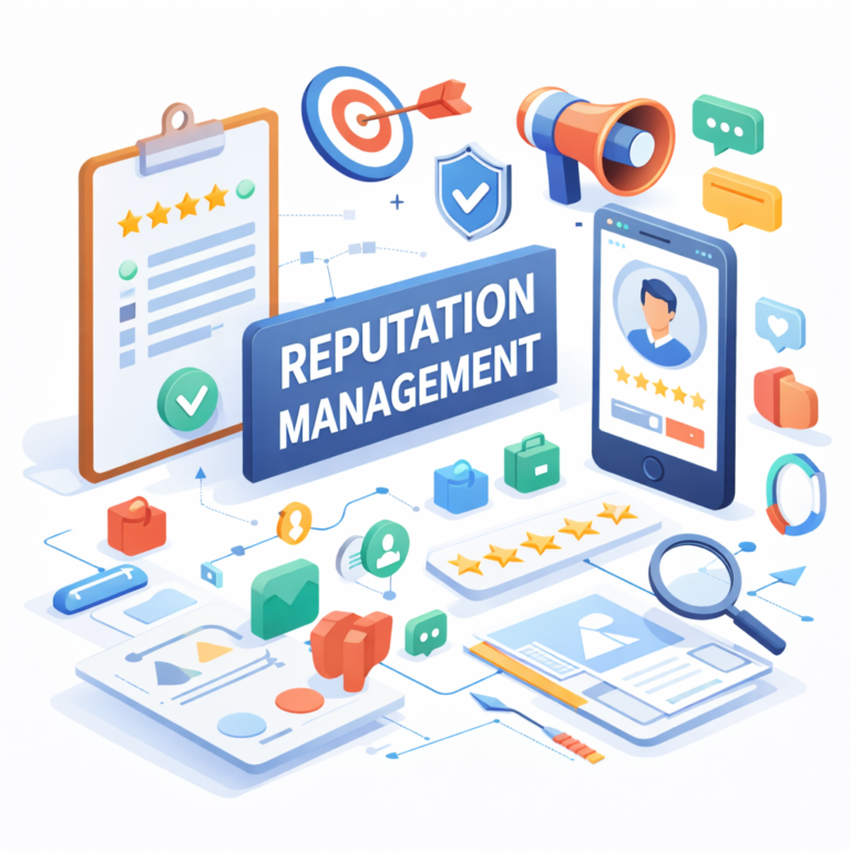 Reputation management for healthcare practices focused on improving Google reviews, building online trust, and increasing patient inquiries