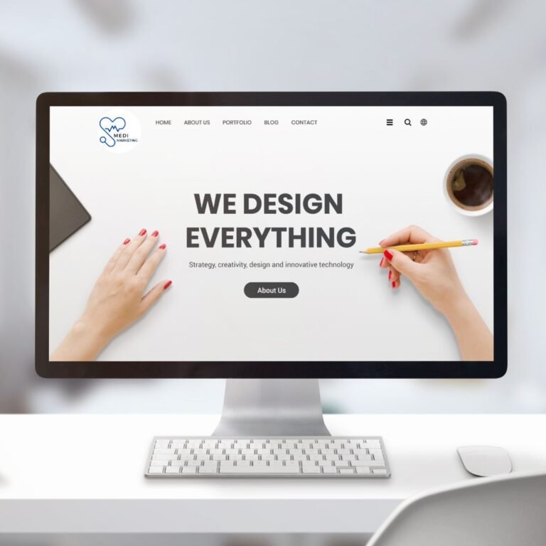 Website design service for medical practices focused on clear structure, professional presentation, patient trust, and stronger conversion from website traffic.